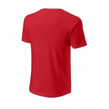 Wilson Tennis Tshirt Script Eco Cotton (Cotton, Slim Fit) red Men